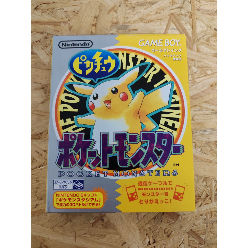 Pokemon Amarillo Game Boy Japon Pokemon Amarillo Game Boy Japon