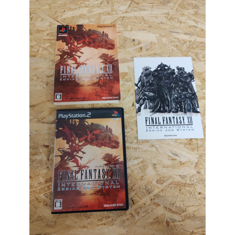 Final Fantasy XII International Zodiac Job System PS2 Japón Final Fantasy XII International Zodiac Job System PS2 Japón