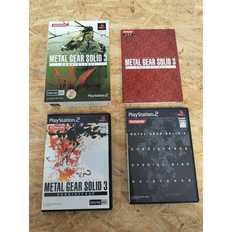 Metal Gear Solid Subsistence PS2 Japón