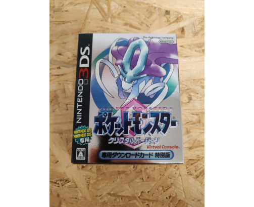 Pocket Monsters Crystal Version (Virtual Console Download Card Special Edition) Nintendo 3DS Japón