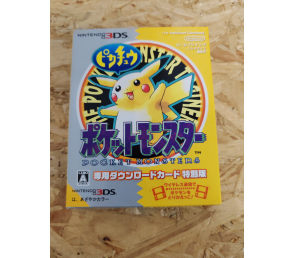Pocket Monsters Pikachu (Pokémon Yellow) - Download Card Special Edition Nintendo 3DS Japón