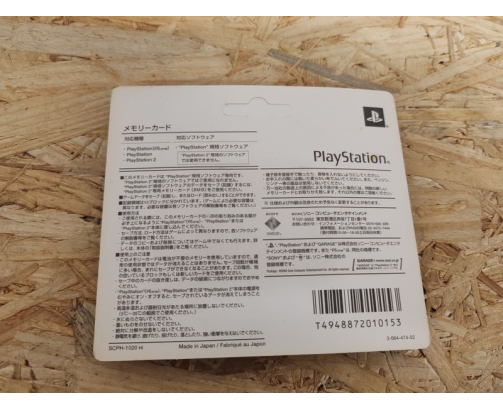 Memory Card PS1 Sony Nueva en Blister Japón