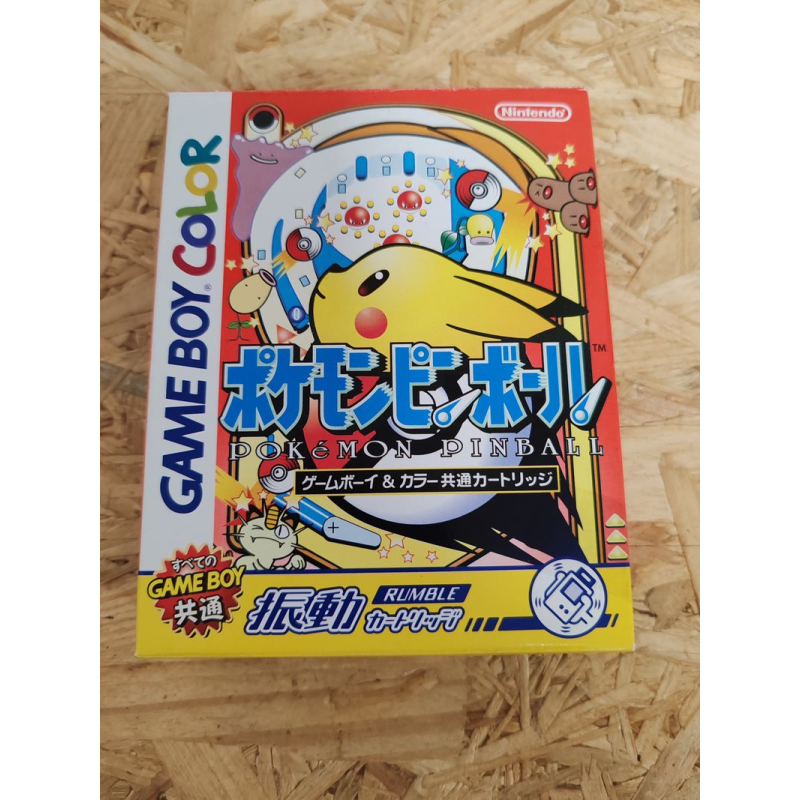 Pokémon Pinball Game Boy Color Japón Pokémon Pinball Game Boy Color Japón