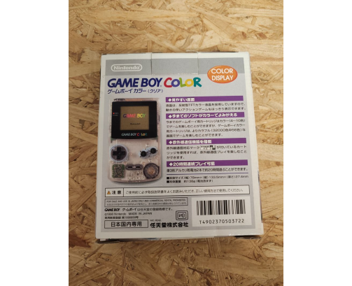 Game Boy Color Transparente Caja Original Japón