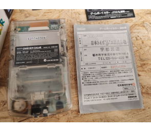 Game Boy Color Transparente Caja Original Japón