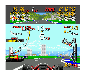 Super Monaco GP II Master System SEGA Mega Drive
