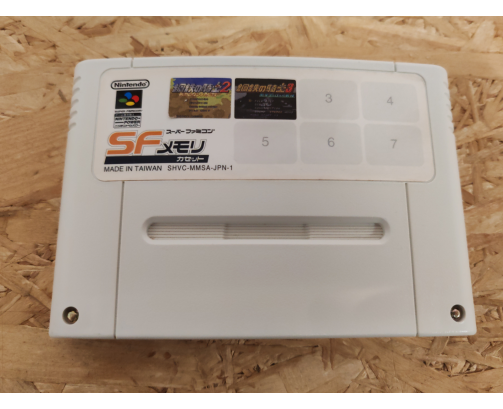 SF Memory Cassette (SFメモリカセット) - Koutetsu no Kishi 2 + Koutetsu no Kishi 3 Super Famicom Japón