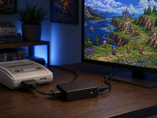 NTSC-J en tele moderna en 2026: guía OSSC, RetroTink y CRT